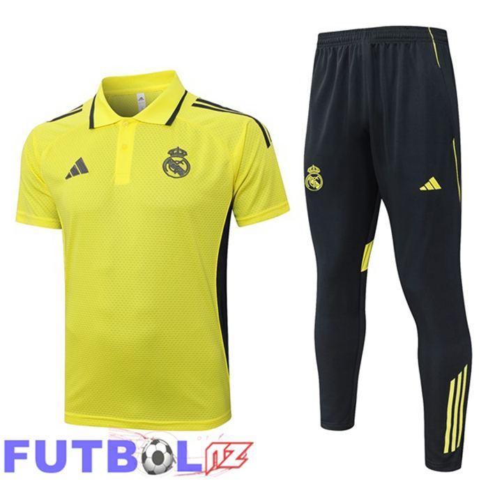 Camiseta Polo Real Madrid + Pantalones Amarillo 2025/2026