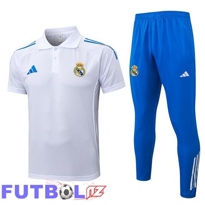 Camiseta Polo Real Madrid + Pantalones Blanco 2025/2026