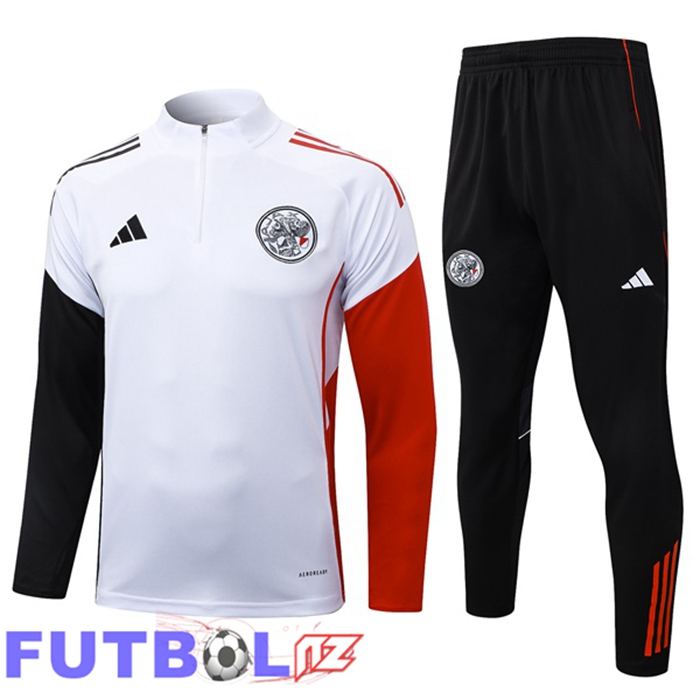 Chandal Equipos De Futbol AFC Ajax Blanco Negro Rojo 2025/2026