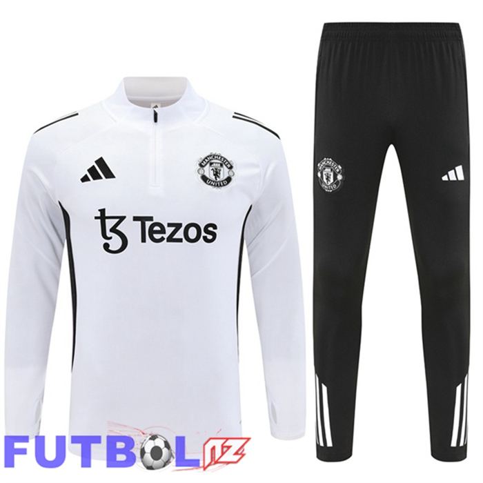 Chandal Equipos De Futbol Manchester United Blanco 2025/2026