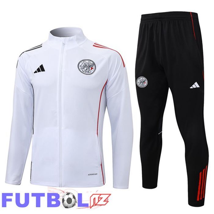 Chandal Equipos De Futbol - Chaqueta AFC Ajax Blanco 2025/2026