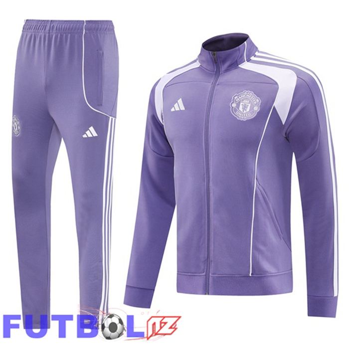 Chandal Equipos De Futbol - Chaqueta Manchester United Púrpura 2025/2026