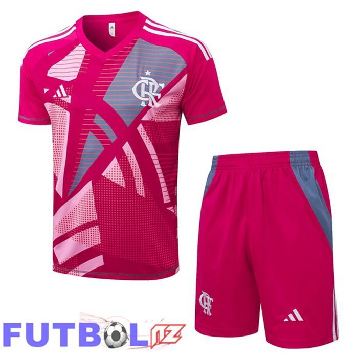 Camiseta Entrenamiento Flamengo + Cortos Rojo 2025/2026