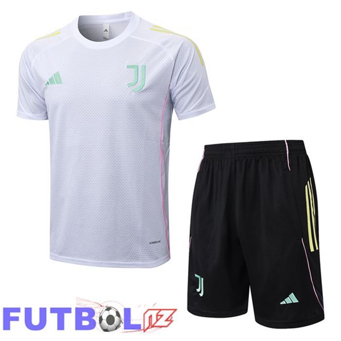Camiseta Entrenamiento Juventus + Cortos Blanco 2025/2026