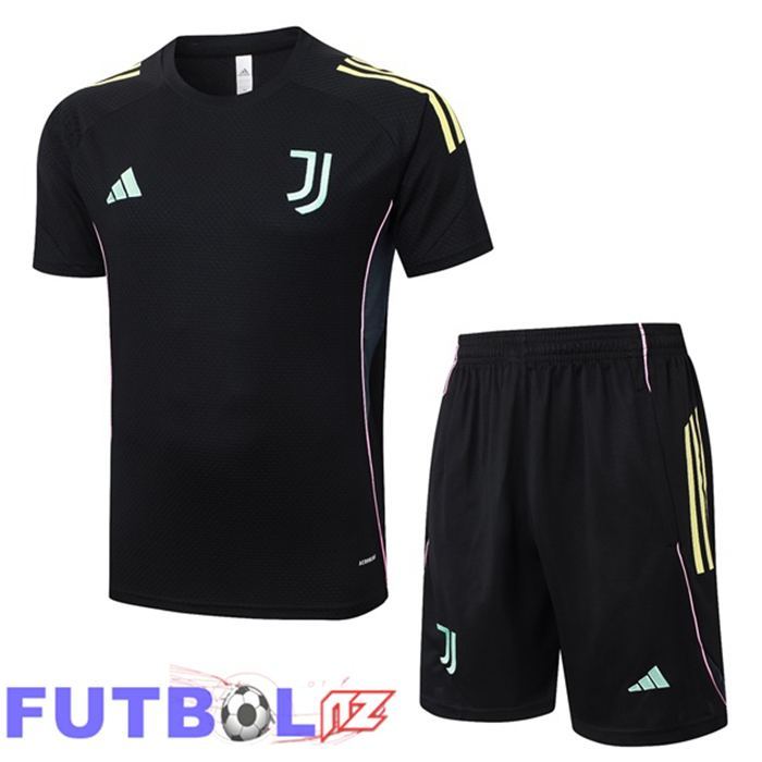 Camiseta Entrenamiento Juventus + Cortos Negro 2025/2026
