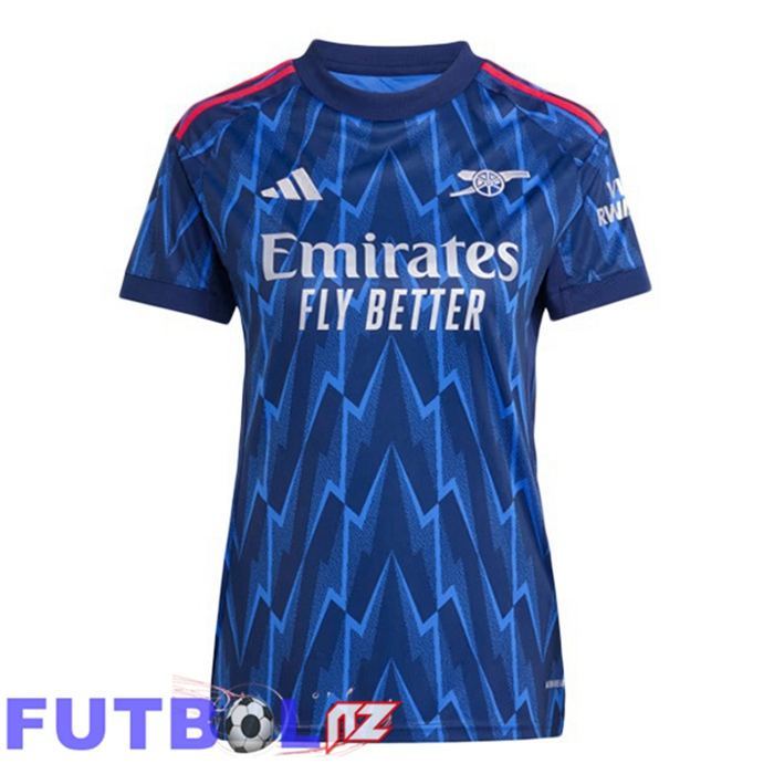 Camisetas De Futbol Arsenal Mujer Segunda Azul Real 2025/2026