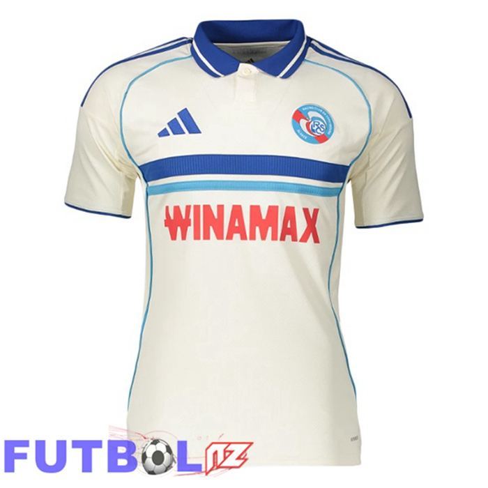 Camisetas De Futbol RC Strasbourg Alsace Segunda Blanco 2025/2026