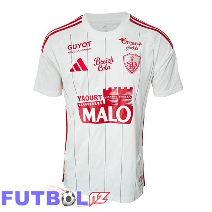Camisetas De Futbol Stade Brestois Segunda Blanco 2025/2026