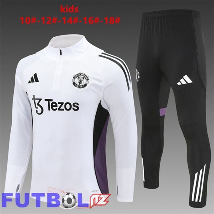 Chandal Equipos De Futbol Manchester United Ninos Blanco 2025/2026