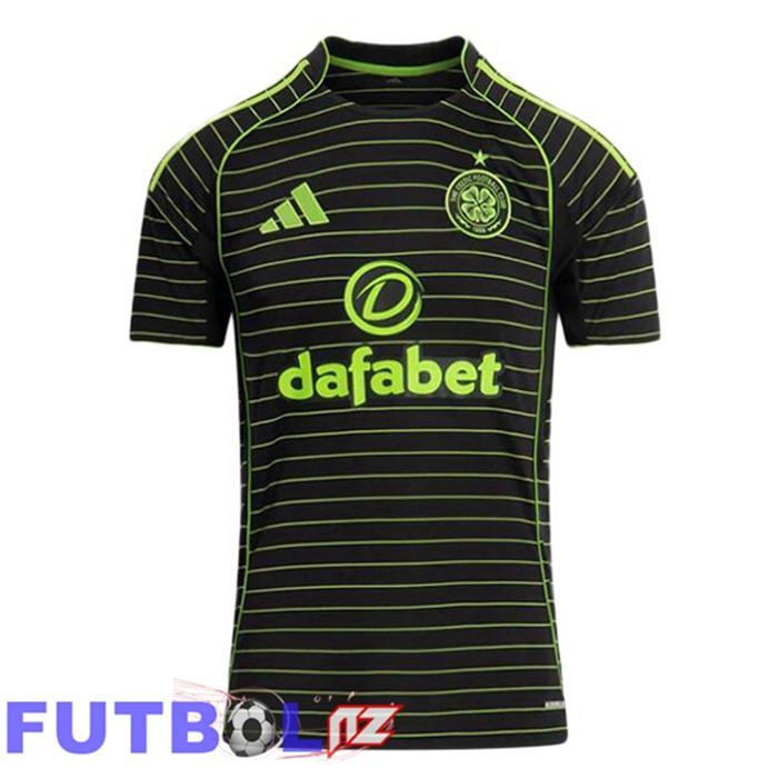 Camisetas De Futbol Celtic FC Segunda Negro Verde 2025/2026