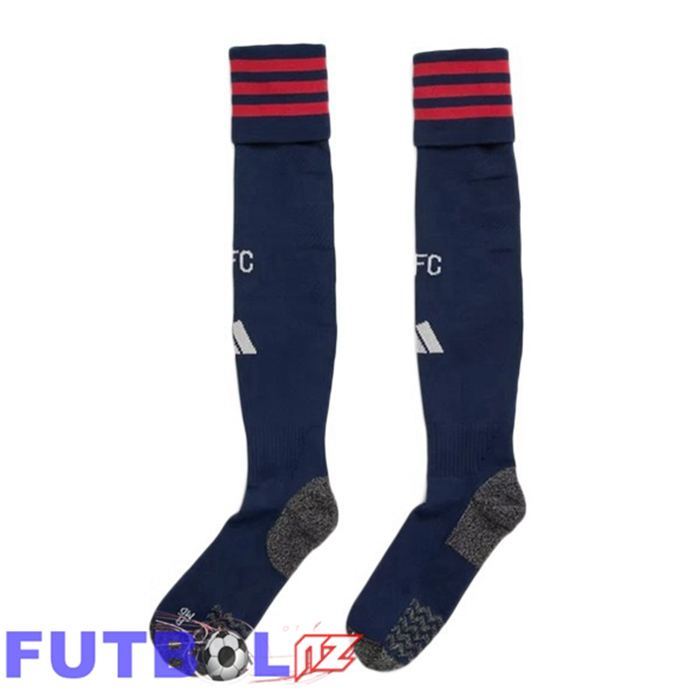 Calcetines De Futbol Arsenal Segunda Azul Real 2025/2026
