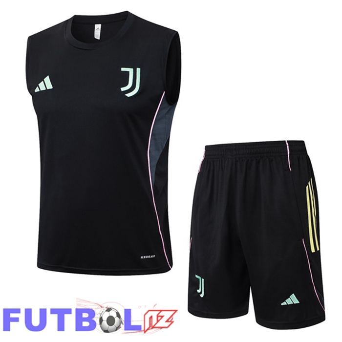 Chalecos De Futbol Juventus + Cortos Negro 2025/2026