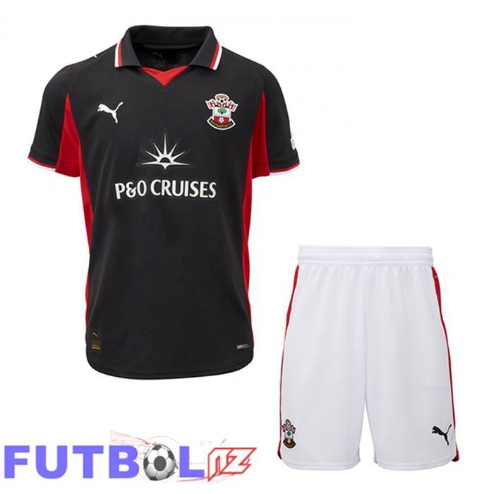 Camisetas De Futbol Southampton FC Ninos Tercera Negro 2025/2026