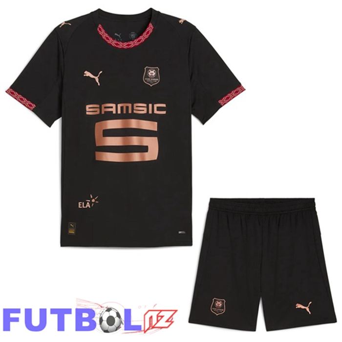 Camisetas De Futbol Stade Rennais Ninos Tercera Negro 2025/2026