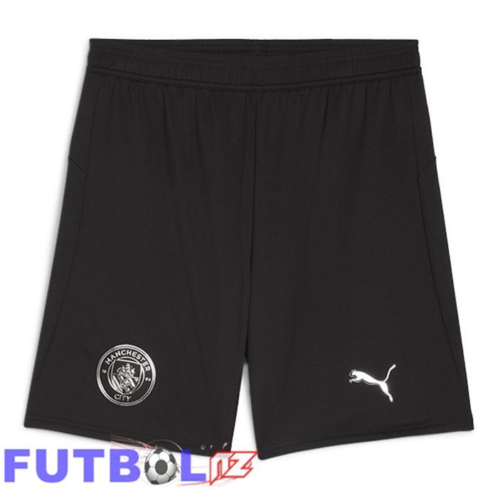Cortos de Futbol Manchester City Segunda Negro 2025/2026