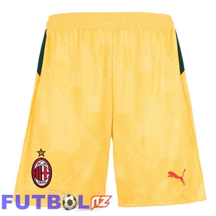 Cortos de Futbol AC Milan Tercera Amarillo 2025/2026