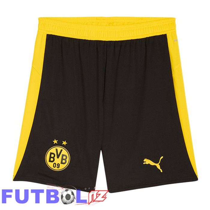 Cortos de Futbol Dortmund BVB Primera Negro Amarillo 2025/2026