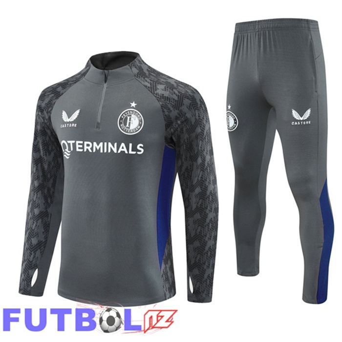 Chandal Equipos De Futbol Feyenoord Gris 2025/2026 Chandal Equipos De Futbol Feyenoord Gris 2025/2026