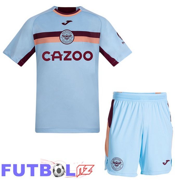 Camisetas De Futbol Brentford FC Ninos Tercera Azul 2025/2026