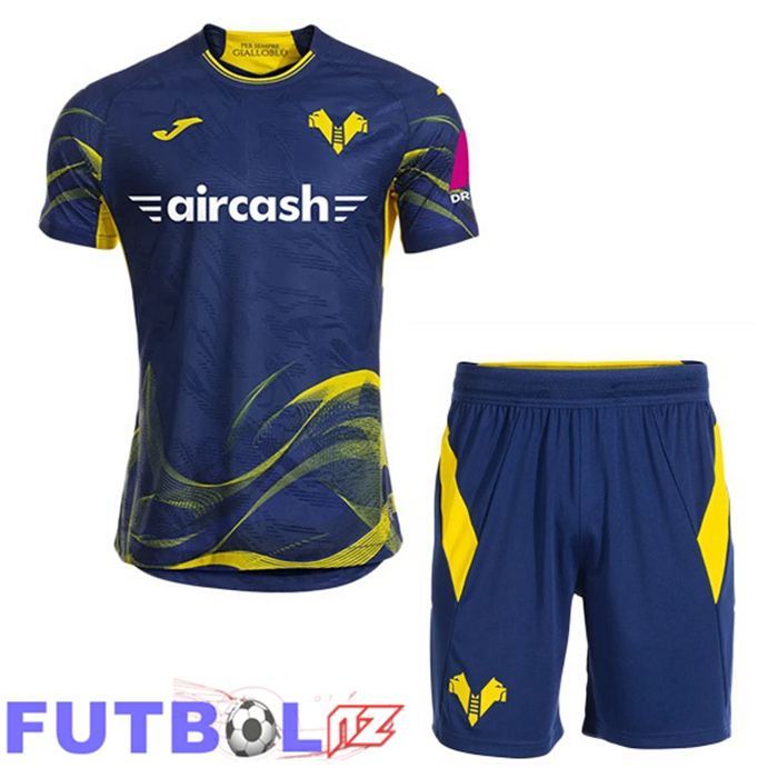 Camisetas De Futbol Hellas Verone Ninos Primera Azul Real 2025/2026