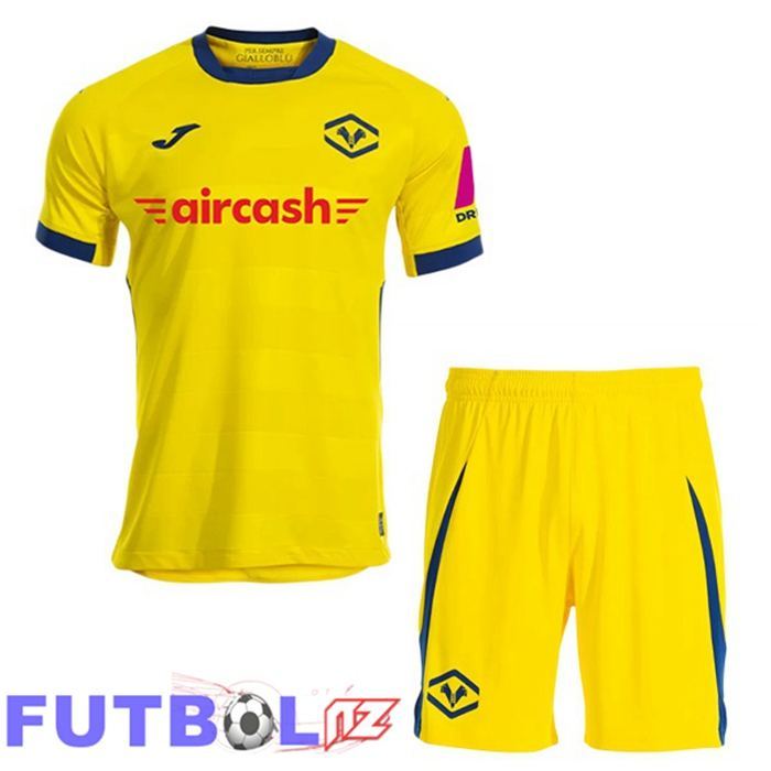 Camisetas De Futbol Hellas Verone Ninos Segunda Amarillo 2025/2026