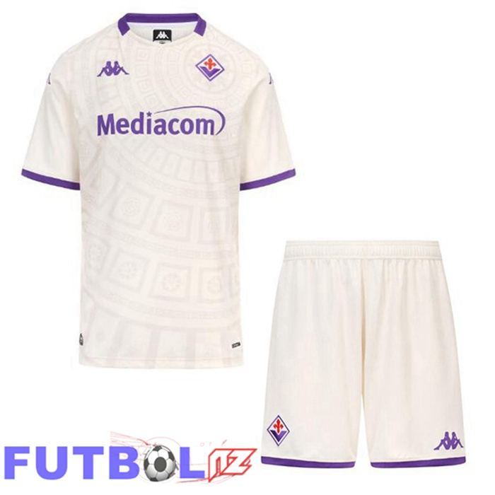 Camisetas De Futbol ACF Fiorentina Ninos Segunda Blanco 2025/2026