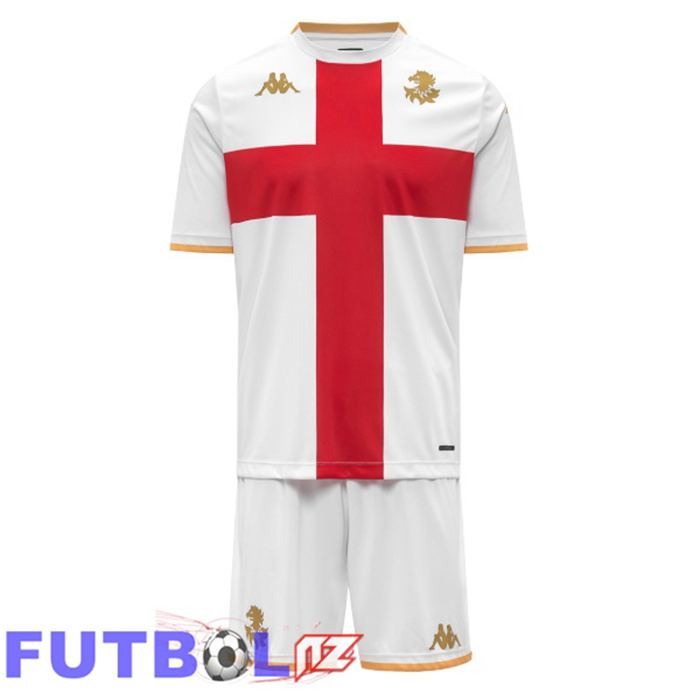 Camisetas De Futbol Genoa CFC Ninos Segunda Blanco 2025/2026