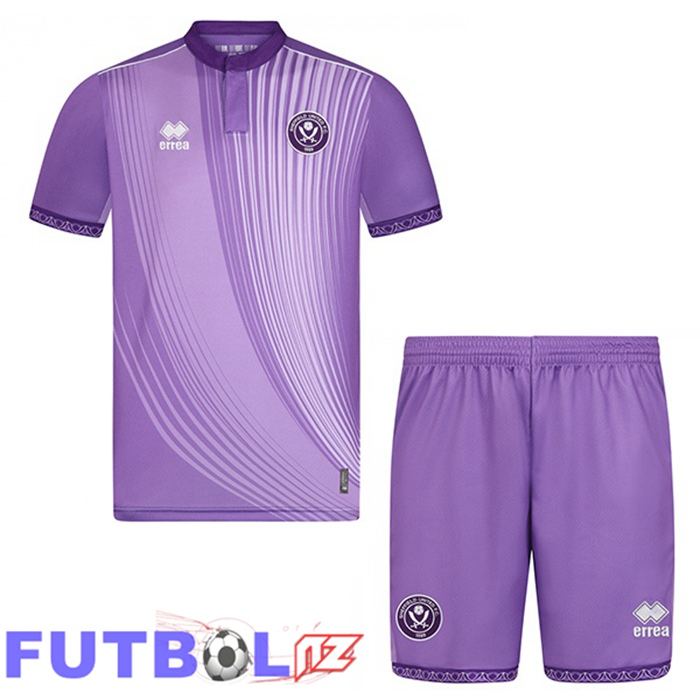 Camisetas De Futbol Sheffield United Ninos Tercera Púrpura 2025/2026