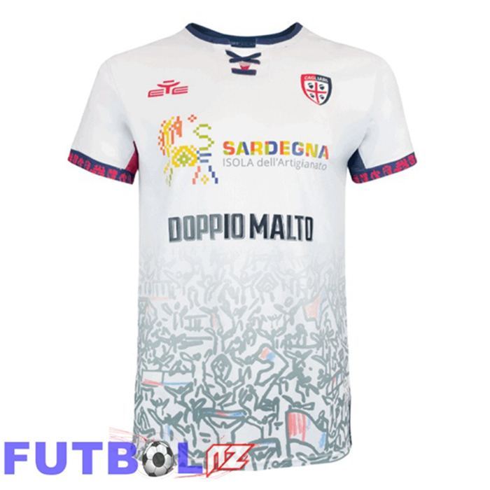 Camisetas De Futbol Cagliari Calcio Segunda Blanco 2025/2026