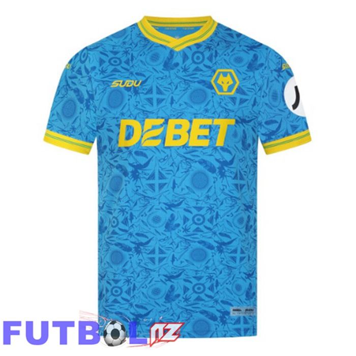 Camisetas De Futbol Wolves Tercera Azul 2025/2026