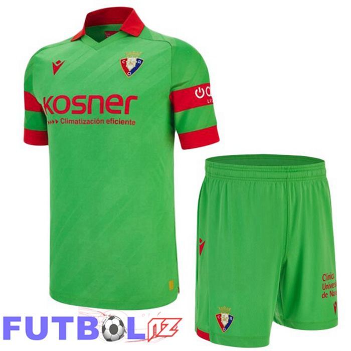 Camisetas De Futbol CA Osasuna Ninos Segunda Verde 2025/2026