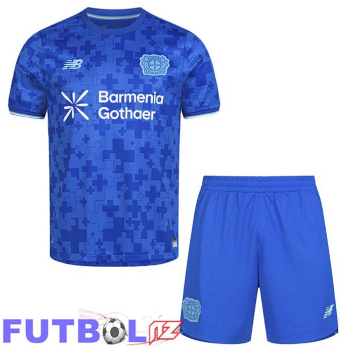 Camisetas De Futbol Bayer 04 Leverkusen Ninos Tercera Azul 2025/2026