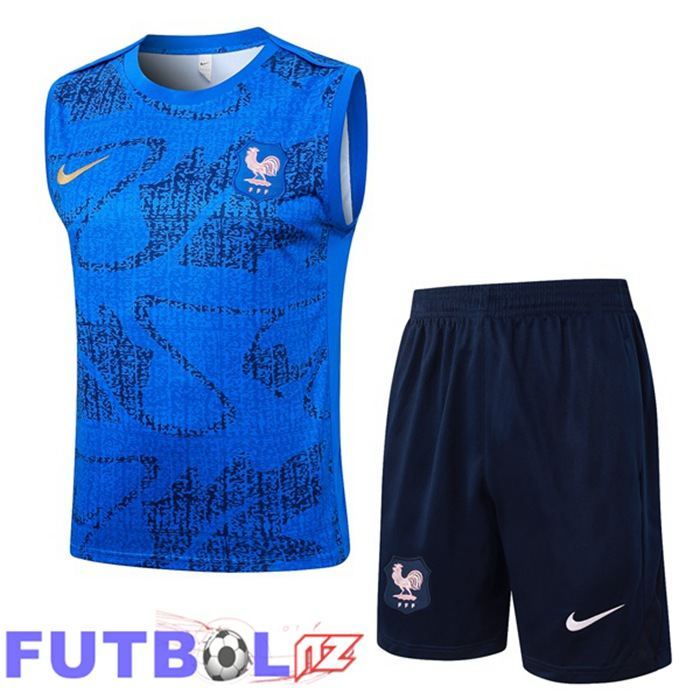 Chalecos De Futbol Francia + Cortos Azul 2025/2026