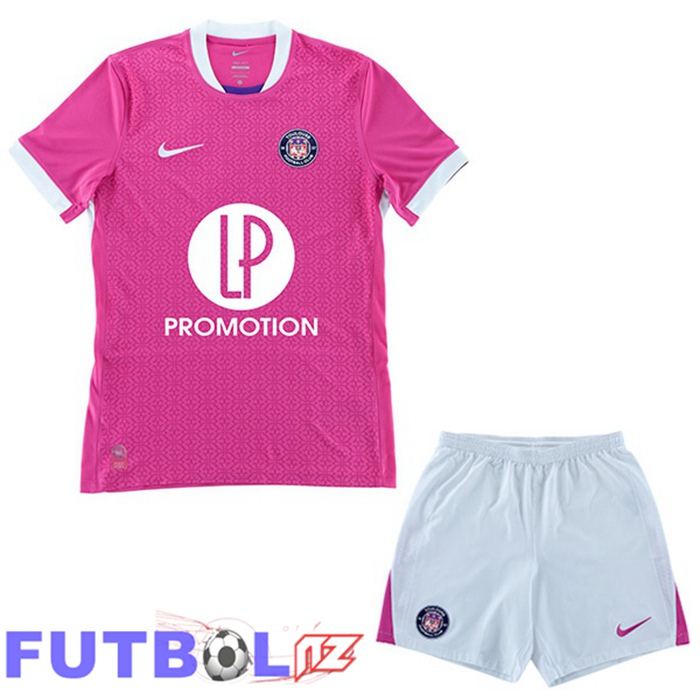 Camisetas De Futbol Toulouse Ninos Segunda Rosado 2025/2026