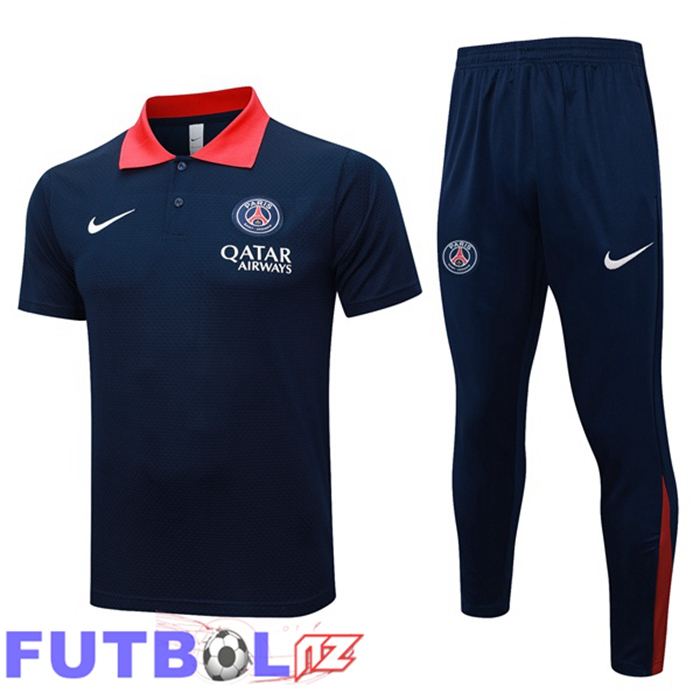 Camiseta Polo Paris PSG + Pantalones Azul Real 2025/2026