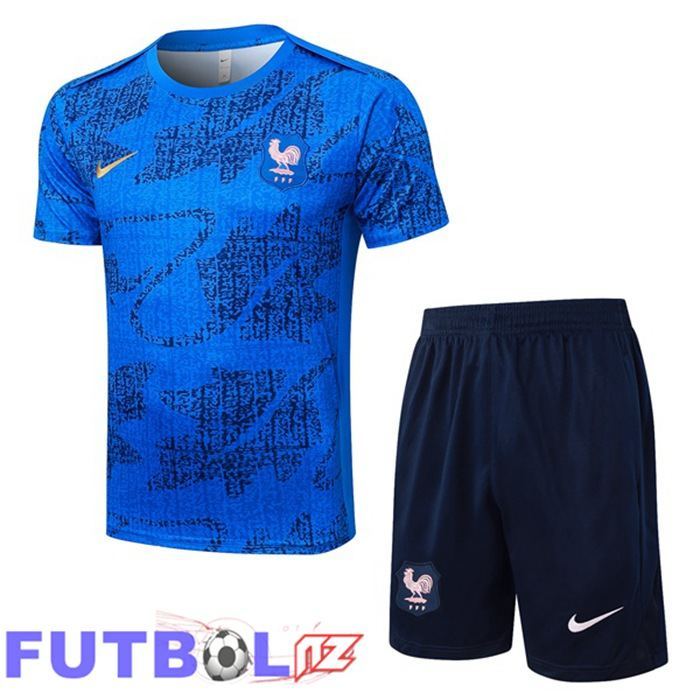 Camiseta Entrenamiento Francia + Cortos Azul 2025/2026