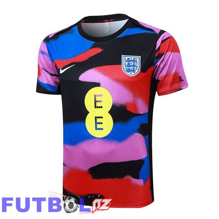 Camiseta Entrenamiento Inglaterra Azul Rojo Negro 2025/2026