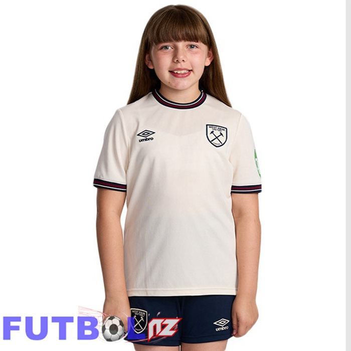 Camisetas De Futbol West Ham United Ninos Segunda Blanco 2025/2026