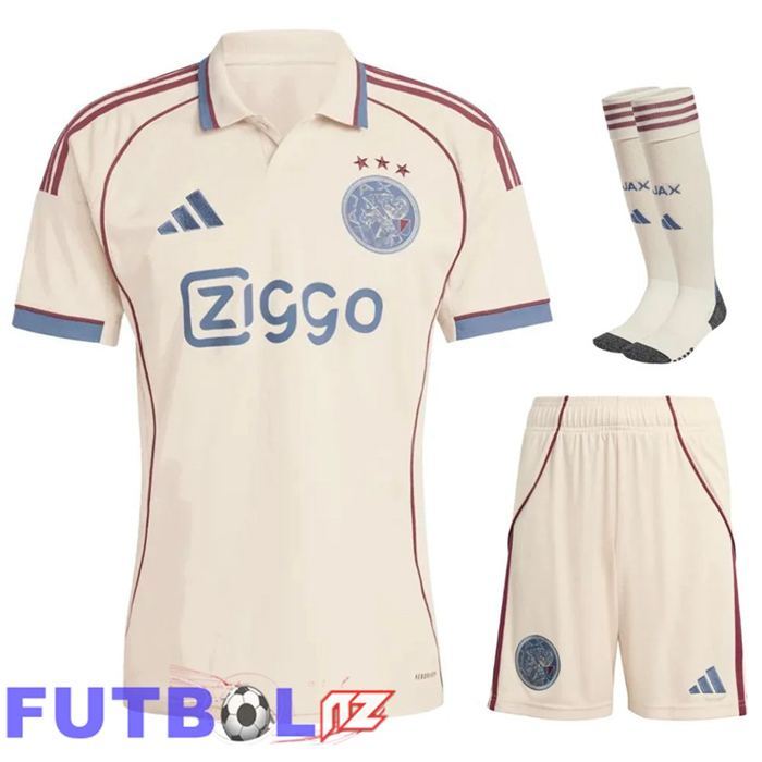 Camisetas De Futbol AFC Ajax Tercera (Cortos + Calcetines) 2025/2026