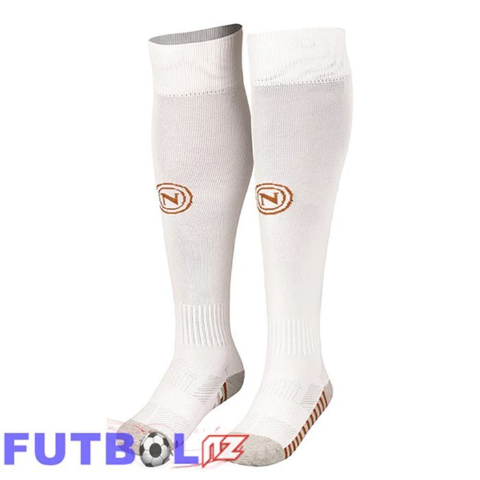 Calcetines De Futbol SSC Napoli Segunda Blanco 2025/2026