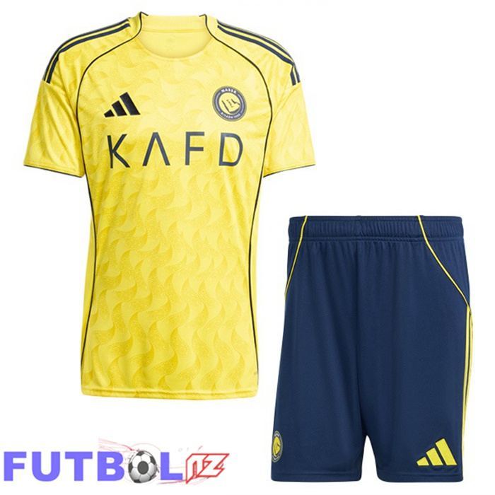 Camisetas De Futbol Al-Nassr FC Ninos Primera Amarillo 2025/2026