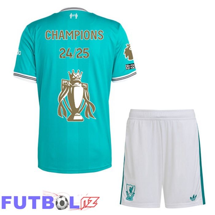 Camisetas De Futbol FC Liverpool Ninos Champions Edición Especial Tercera Verde 2025/2026