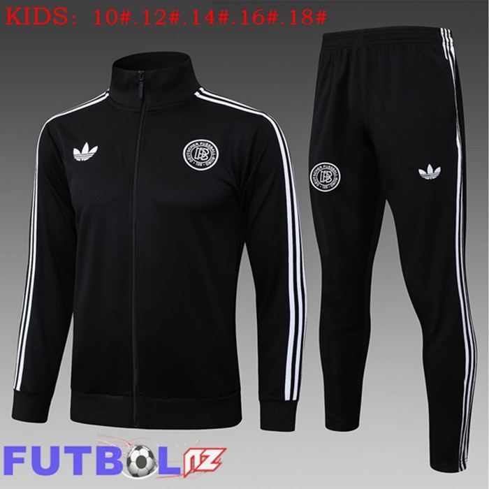Chandal Equipos De Futbol - Chaqueta Alemania Ninos Negro 2025/2026