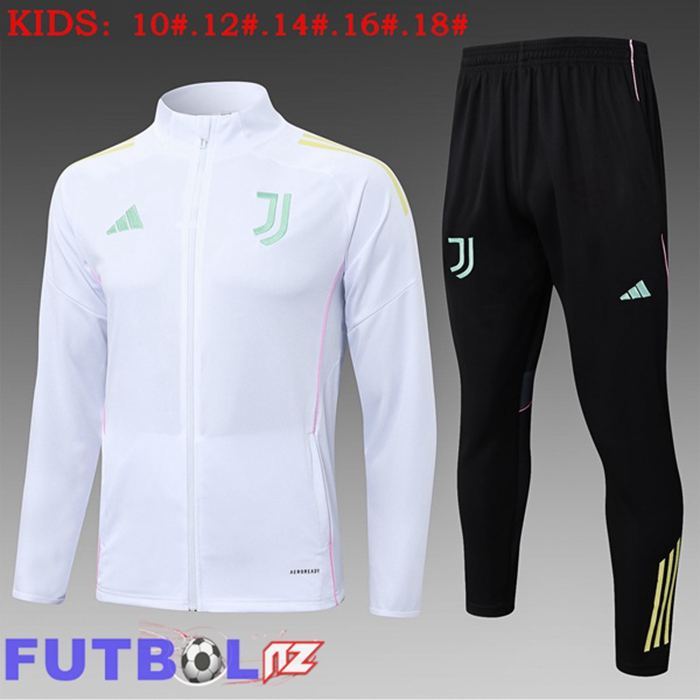 Chandal Equipos De Futbol - Chaqueta Juventus Ninos Blanco 2025/2026