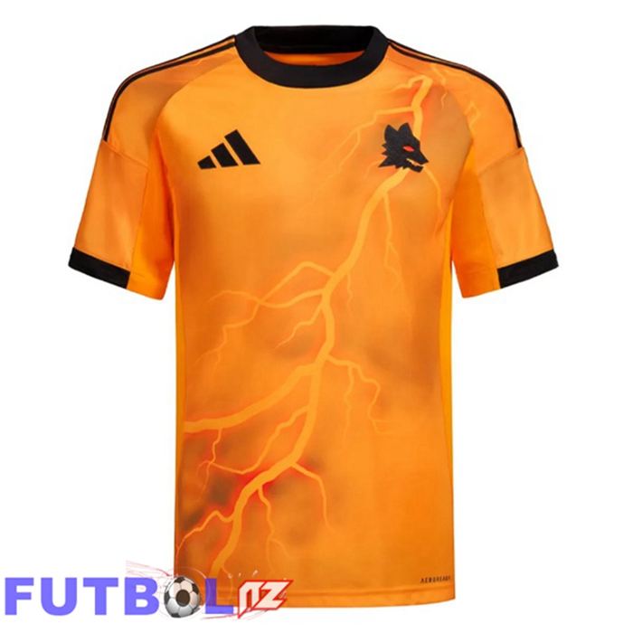 Camisetas De Futbol AS Roma Segunda Amarillo 2025/2026