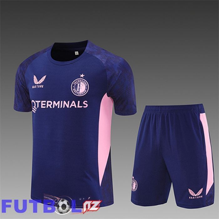 Camiseta Entrenamiento Feyenoord Ninos Púrpura/Rosado 2025/2026