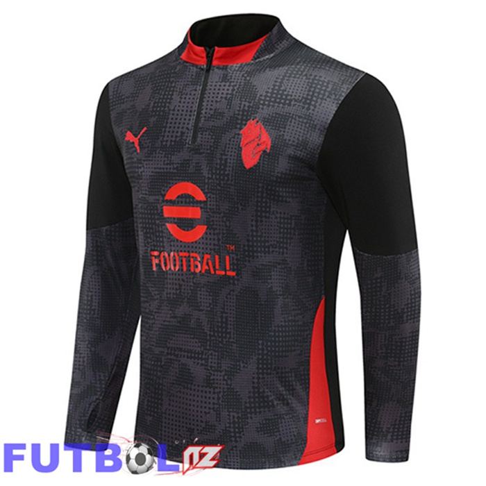 Sudadera De Entrenamiento AC Milan Negro 2025/2026