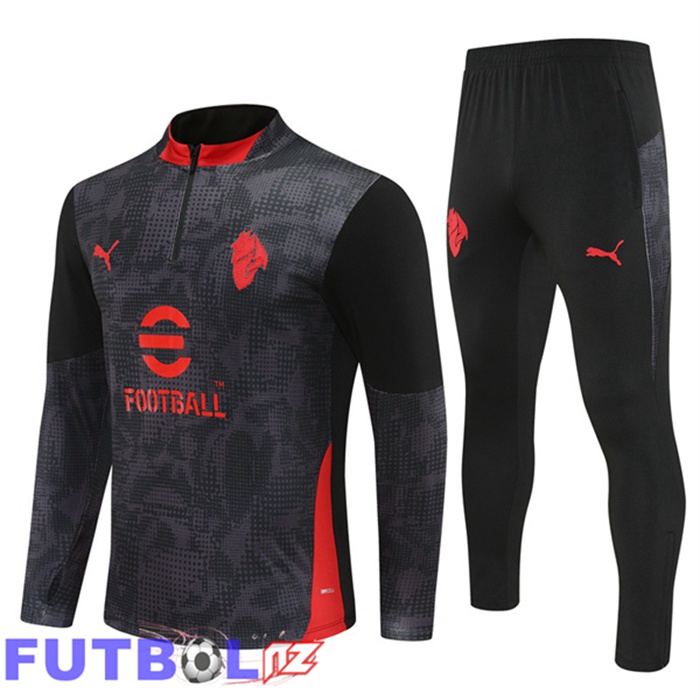 Chandal Equipos De Futbol AC Milan Negro 2025/2026