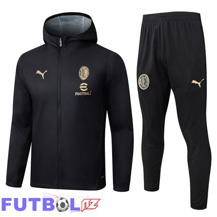 Chandal Futbol - Rompevientos AC Milan Negro 2025/2026