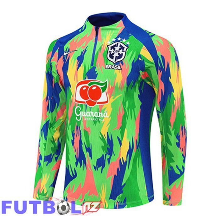 Sudadera De Entrenamiento Brasil Verde 2025/2026